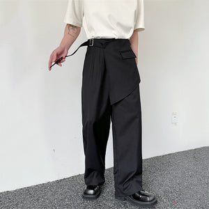 Loose Irregular Casual Suit Straight Pants