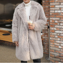 Load image into Gallery viewer, Winter Long Thick Faux Plush Coat
