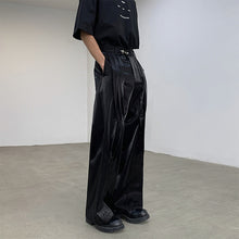 Load image into Gallery viewer, Three-dimensional Casual Metal Buckle Straight Trousers
