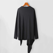 Load image into Gallery viewer, Asymmetrical Tie Loose Long Sleeve T-shirt
