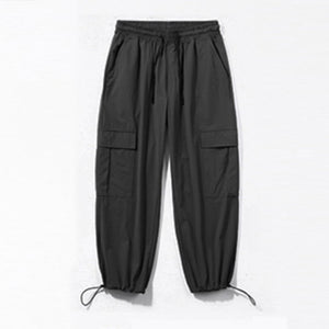 Drawstring Cuffs Plus Fleece Loose Casual Cotton Pants