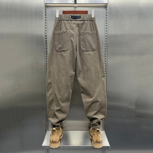 Loose Waistband Corduroy Casual Pants