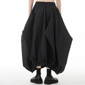 Gathered Loose Balloon Skirt