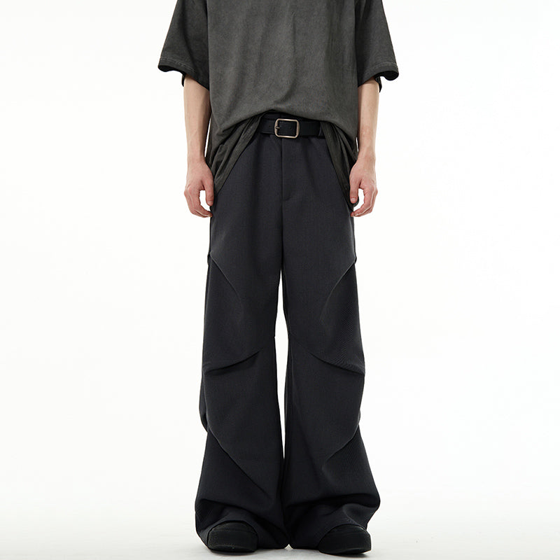 Low Crotch Mid-high Waist Casual Trousers