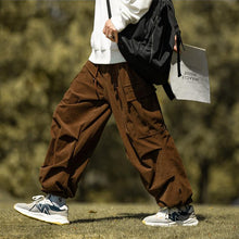 Load image into Gallery viewer, Japanese Retro Loose Corduroy Pocket Pants
