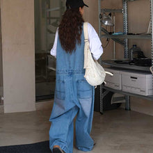 Load image into Gallery viewer, Denim Casual Long Loose Overalls
