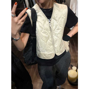 Retro Casual Solid Color Vest