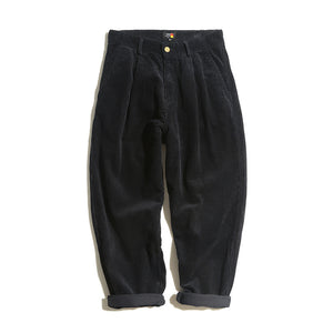 Retro Corduroy Straight-leg Casual Pants