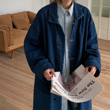 Load image into Gallery viewer, Japanese Loose Denim Windbreaker
