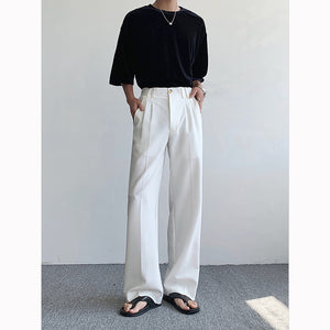 Thin Drape Straight Casual Pants