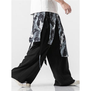 Loose Straight Hanfu Casual Pants