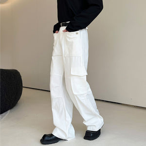 Multi-pocket Straight Pants