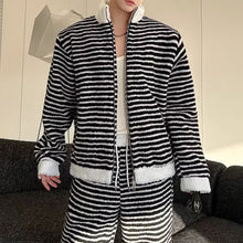 Load image into Gallery viewer, Striped Loose Casual Two-piece Suit
