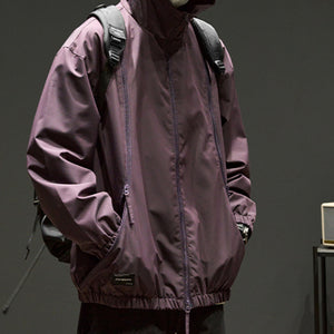 Loose Solid Color Outdoor Jacket