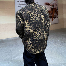 Load image into Gallery viewer, Leopard Print Long Sleeve Shirt Men&#39;s Jacket
