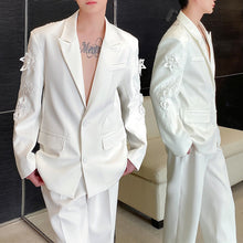 Load image into Gallery viewer, Embroidered Flower Hollow Casual Suit
