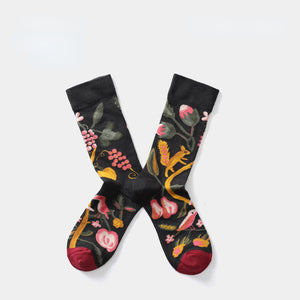 Casual Jacquard Graffiti Socks