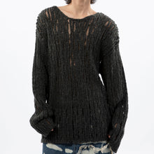 Load image into Gallery viewer, Textured Hollow Long-sleeved Sweater
