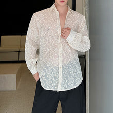 Load image into Gallery viewer, Irregular Embroidered Sequined Breathable Long-sleeved Shirt
