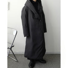 Load image into Gallery viewer, Hooded Cotton Loose Knee-length Cape Coat
