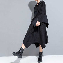 Load image into Gallery viewer, Irregular Patchwork Slit Hooded T-shirt
