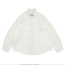 Load image into Gallery viewer, Japanese Retro Washed Cotton Loose Shirt
