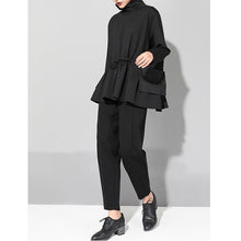 Load image into Gallery viewer, Loose Drawstring Waist Long Sleeve Shirt
