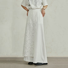 Load image into Gallery viewer, Asymmetric Lace Panel Wide-leg Pants
