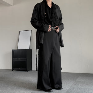 Oversized Patchwork Drapey Layered Trousers