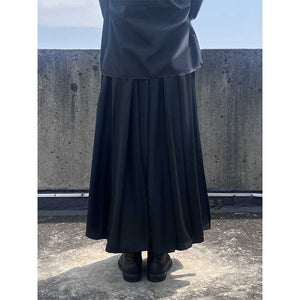 Black Casual Wide Leg Pants