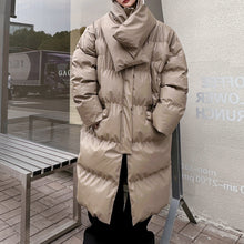 Load image into Gallery viewer, Winter Stand Collar Scarf Warm Cotton Coat
