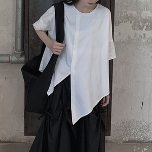 Irregular Slit T-shirt