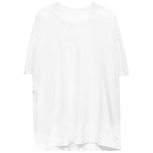 Solid Color Cotton Round Neck T-Shirt