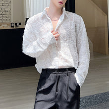 Load image into Gallery viewer, Irregular Sequined Loose Casual Long-sleeved Shirt
