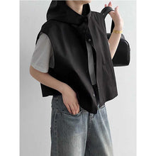 Load image into Gallery viewer, Casual Hooded Cropped Vest
