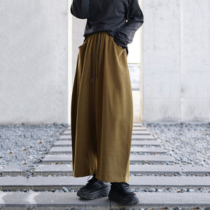 Corduroy Loose High Waist Pants