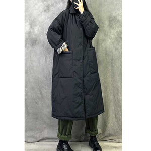 Padded Windbreaker Loose Mid-Length Cotton Coat