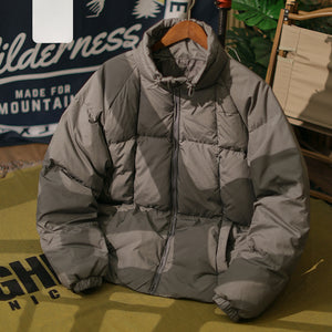 Stand Collar Loose Warm Down Jacket