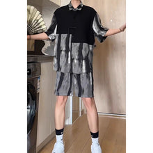 Load image into Gallery viewer, Summer Ice Silk Shirt and Shorts Two Piece Set
