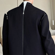 Load image into Gallery viewer, Deconstructed Multi-zip Detachable Trench Coat
