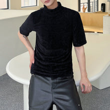 Load image into Gallery viewer, Pile Collar Slim-fit Short-sleeved Sweater
