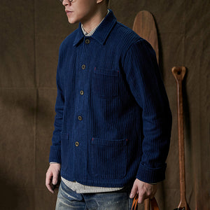 Botanical Indigo-dyed Work Jacket