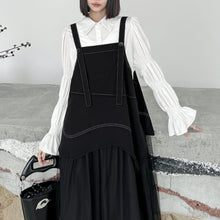 Load image into Gallery viewer, Mesh Patchwork Suspender Skirt
