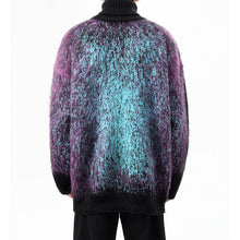 Load image into Gallery viewer, Tie-dye Gradient Turtleneck Sweater
