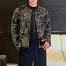 Load image into Gallery viewer, Sequined Collarless Cropped Jacket
