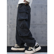 Load image into Gallery viewer, Three-dimensional Multi-pocket Loose Bootcut Casual Overalls
