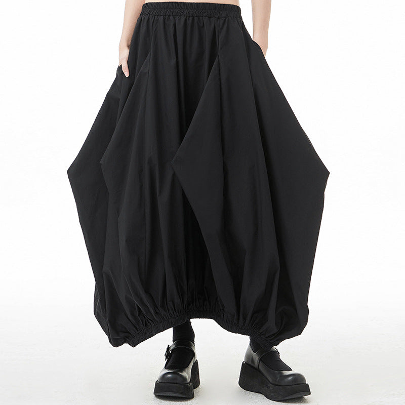 Gathered Loose Balloon Skirt