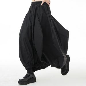 Gathered Loose Balloon Skirt