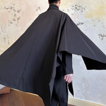 Load image into Gallery viewer, Shawl-shoulder Flared Sleeves Faux Two-piece Cape Shirt
