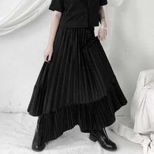 Load image into Gallery viewer, High Waist Casual Pleated Irregular Skirt
